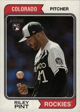 2023 Topps Heritage High Number - Riley Pint (RC) #714 - Rockies