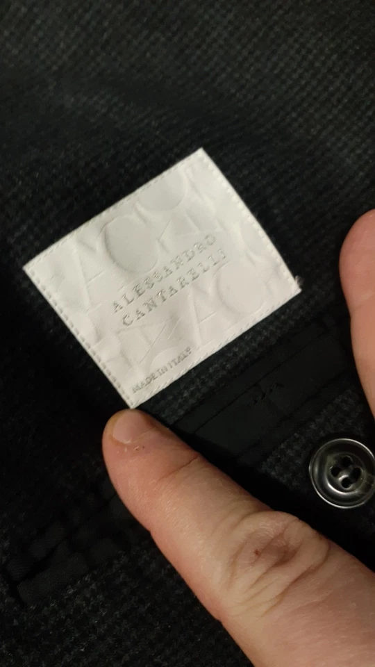 NEW ALESSANDRO CANTARELLI BLAZER US 40 EU 52R SPORT COAT JACKET WOOL SILK PLAID - Image 3 of 4