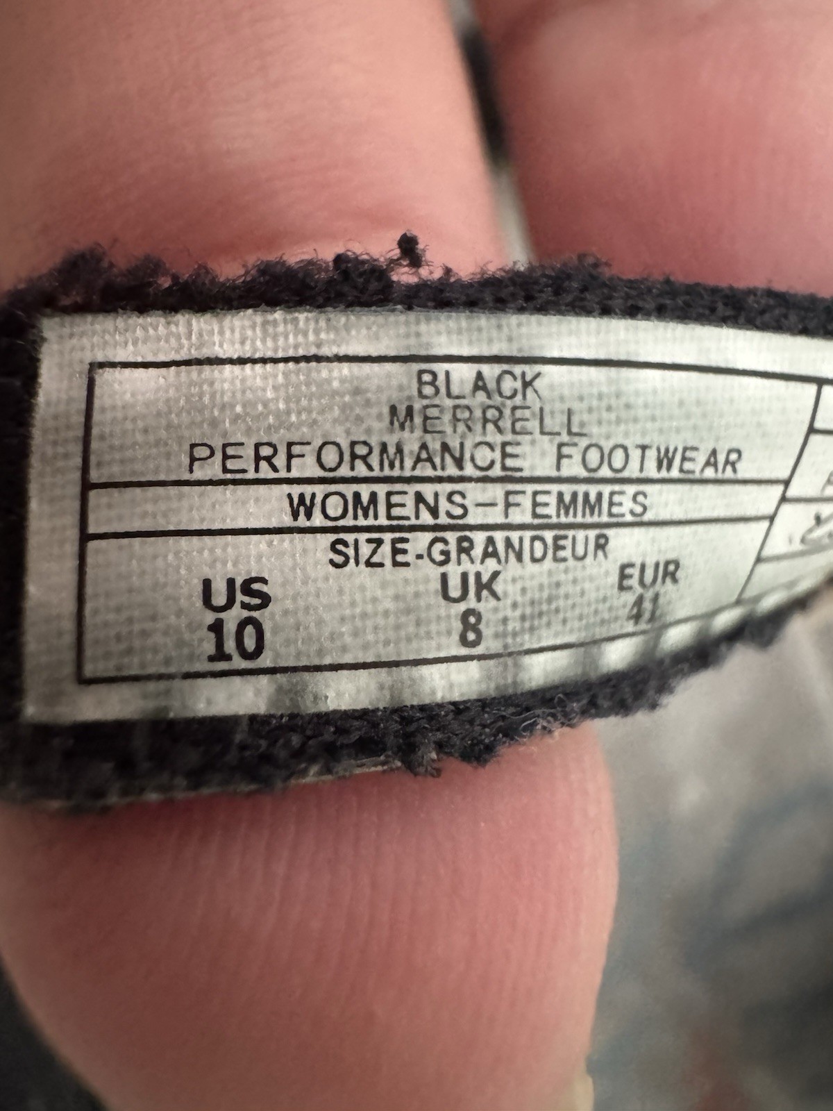 Merrell Air Cushion Memory Foam sandali donna con cinturino piatto nero taglia 10