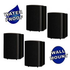 Theater Solutions TS425ODB Indoor / Outdoor Speakers Mountable Black 2 Pair Pack