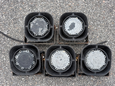 Lot of 5 Whelen SA315P Speakers - 100 Watt w/ Bracket - Tested - Free Ship!