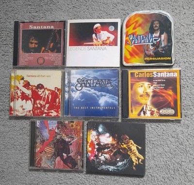 SANTANA, Sammlung von 8 CD-Alben. Abraxas, III, Legends,   Best Instrumentals...