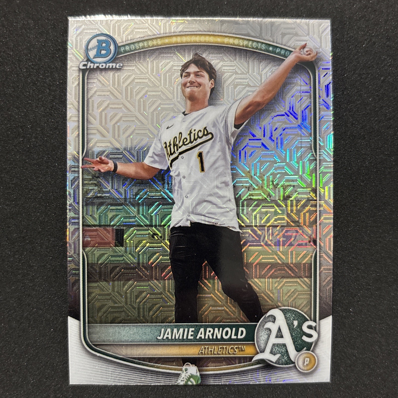 2025 Bowman Draft Chrome JAMIE ARNOLD Mojo Image Variation #BDC-30 Athletics