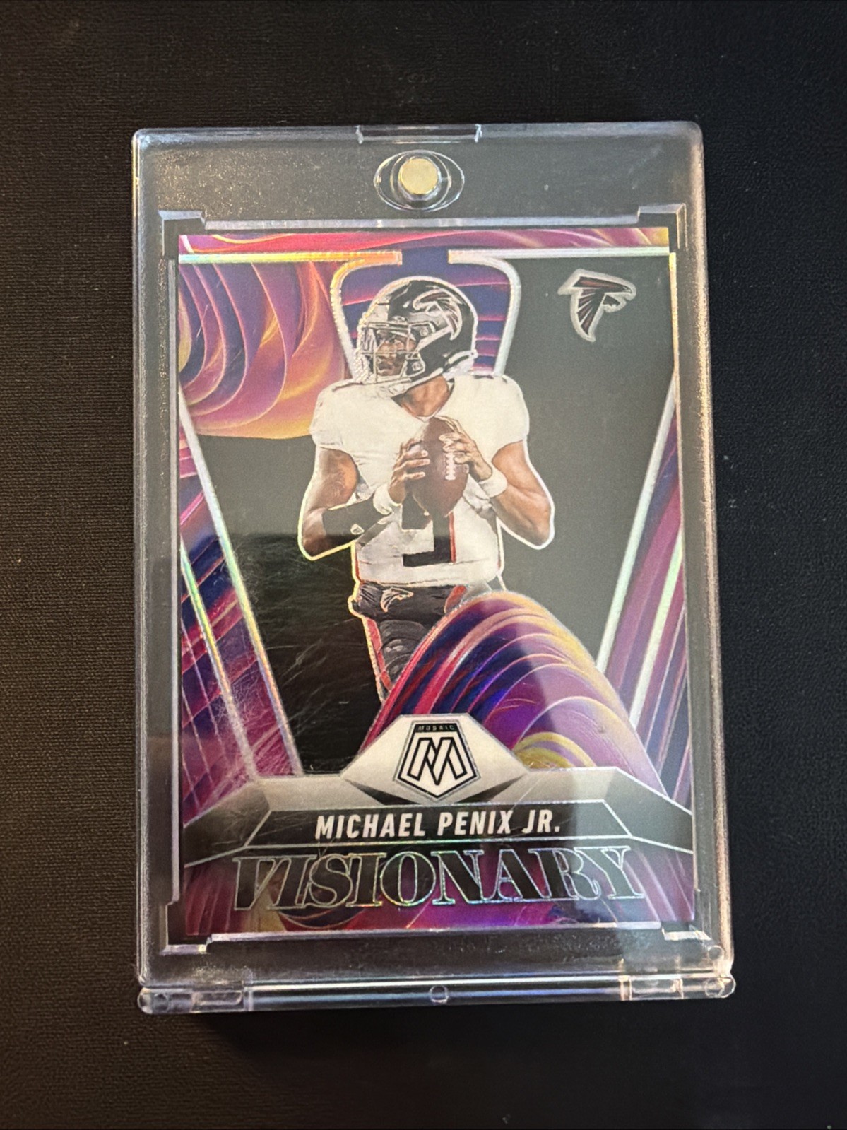 2025 Panini Mosaic Michael Penix Jr Visionary SSP Case Hit