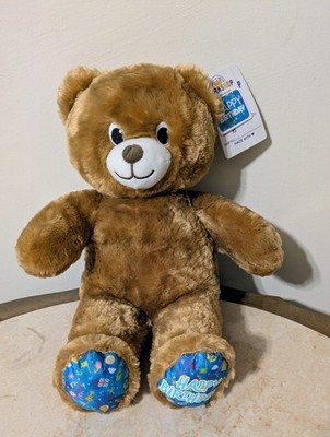 BUILD A BEAR Workshop BIRTHDAY Treat Brown BEAR Happy Birthday TAGS Blue Paws