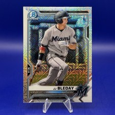 2021 Bowman Chrome J.J. Bleday Mojo Refractor #BCP-200 Miami Marlins