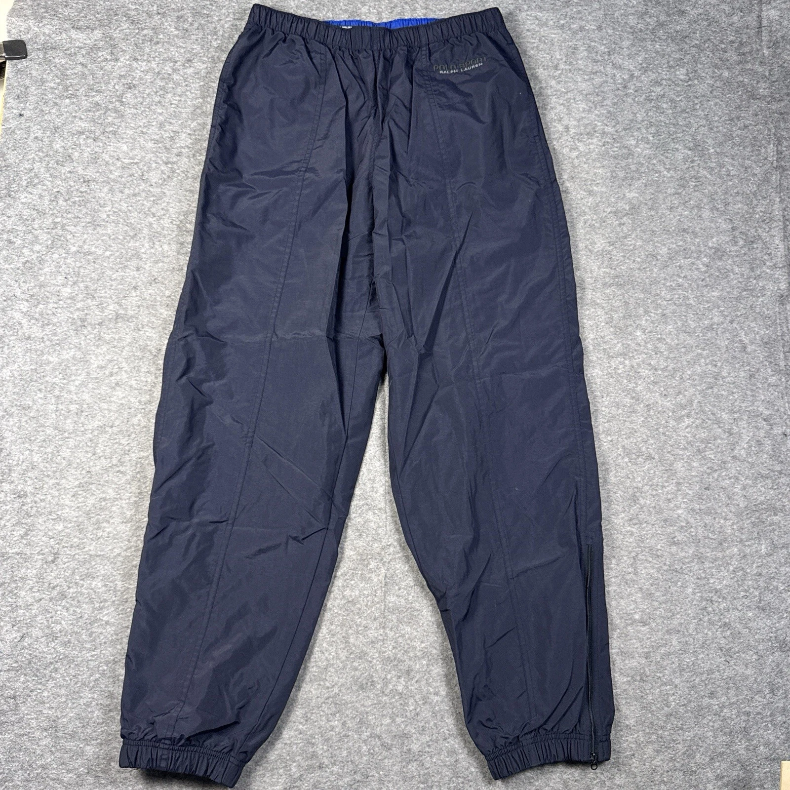 Polo Ralph Lauren Pants Size Medium Windbreaker Jogger 90s Vintage Mesh