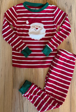 Child of Mine by Carter's Santa Christmas Holiday Pajama Set 4T Red White Stripe