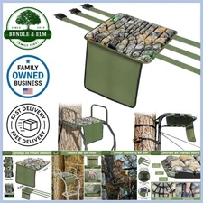 Memory Foam Tree Stand Seat Cushion with Storage Pocket Adjustable Strap