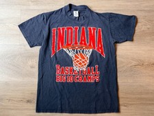 Vintage 1980s University of Indiana Basketball Big 10 Champs L Galt Sand T Shirt