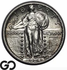 1924 Standing Liberty Quarter Full Head, Choice AU++/Unc FH Better Date