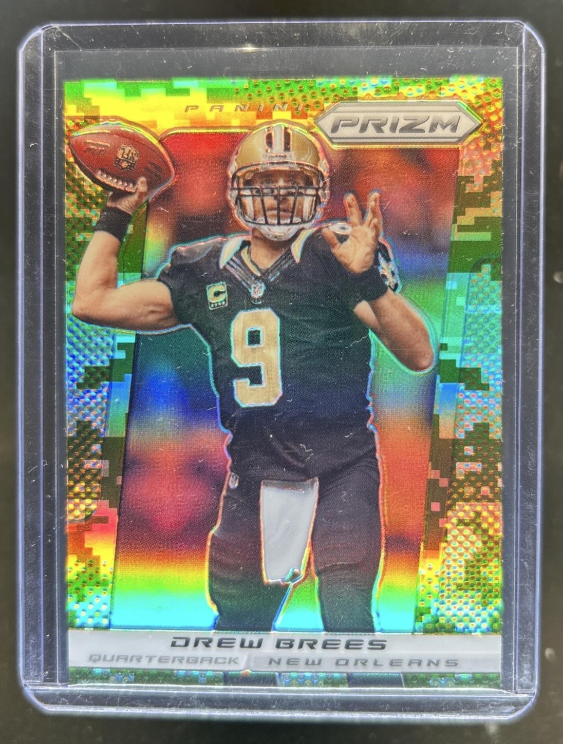 2013 Panini Prizm Drew Brees Prizm Camo #140 Saints