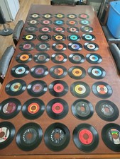 Lot of 50 Vtg 45 RPM Records Mixed Labels Genres,SEE PICTURES FOR DETAILS.