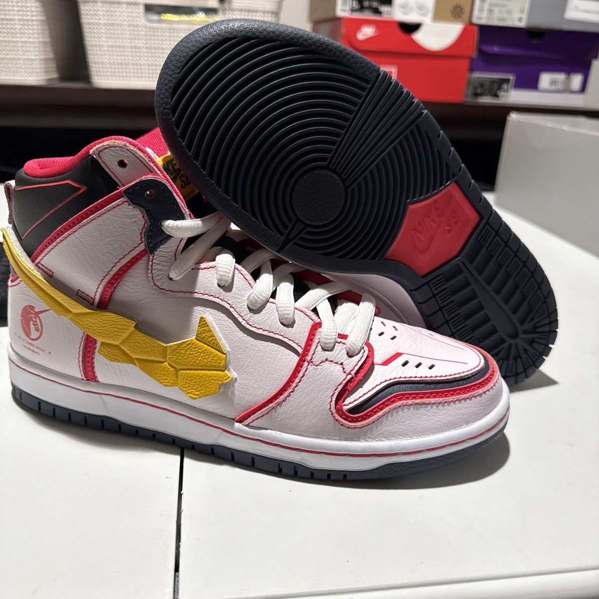 NIKE SB DUNK HIGH PRO GUNDAM UNICORN DH7717-100 7.5 Men's/Women's