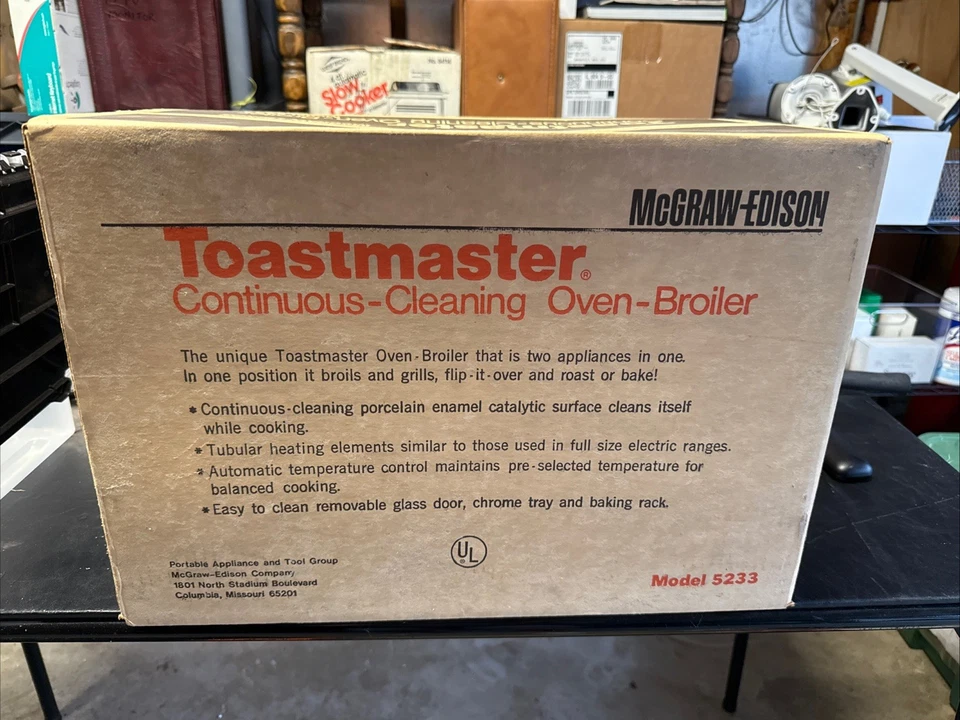 Horno de limpieza continua Toastmaster 5233 vintage NUEVO SELLADO Foto 4 de 4