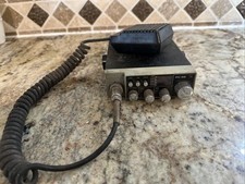 Vintage UNIDEN PC-55 CB Radio AM 40 Channel with Uniden Microphone Untested