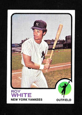1973 TOPPS BASEBALL SET-BREAK # 25 ROY WHITE NEW YORK YANKEES EX