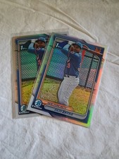 (2) 2024 Bowman Chrome - Prospects Julio Zayas #BCP-162 Refractor /499 (RC)