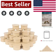 Lock-In 30-Piece Heavy Duty Beige Hole Plugs for Standard 1" Pool Fences