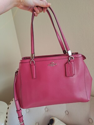 NWT COACH Crossgrain Leather Christie Satchel Shoulder Bag  Small Carryall 