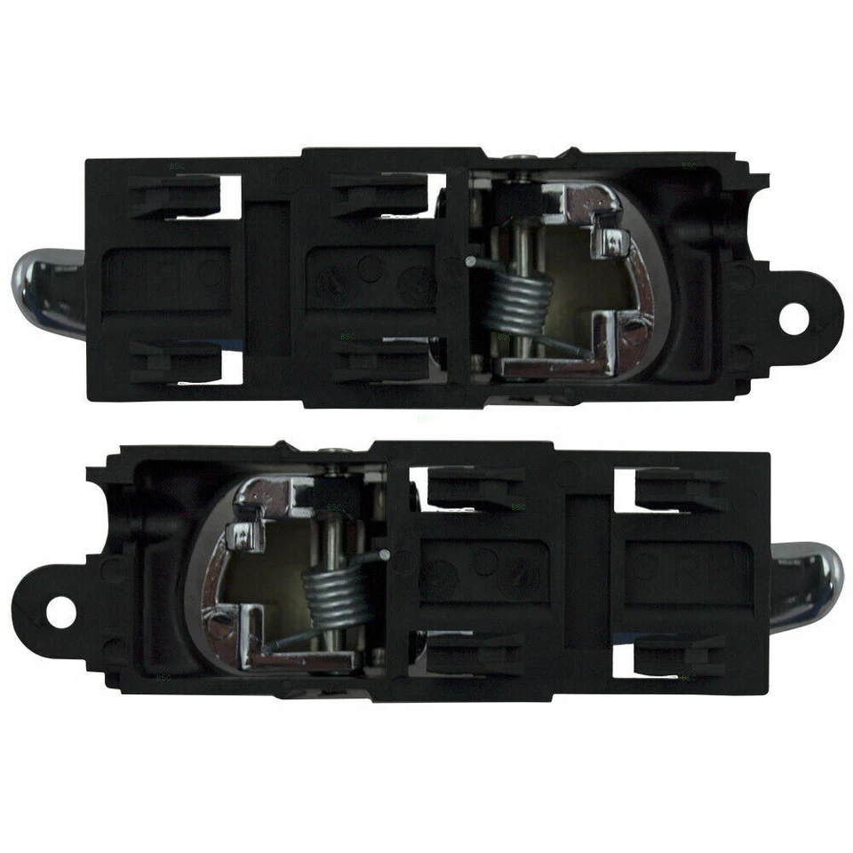 Nuevo juego de manijas de puerta interiores delanteras cromadas para 97-04 Ford F-150 Heritage F-250 Foto 2 de 4