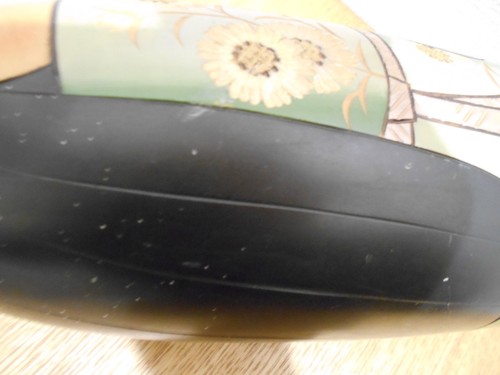 Vintage ca. 26 cm 10,2 Fuß 1,2 kg Nozawa Kaoru Holz Sosaku Kokeshi Puppe signiert - Bild 11 von 17