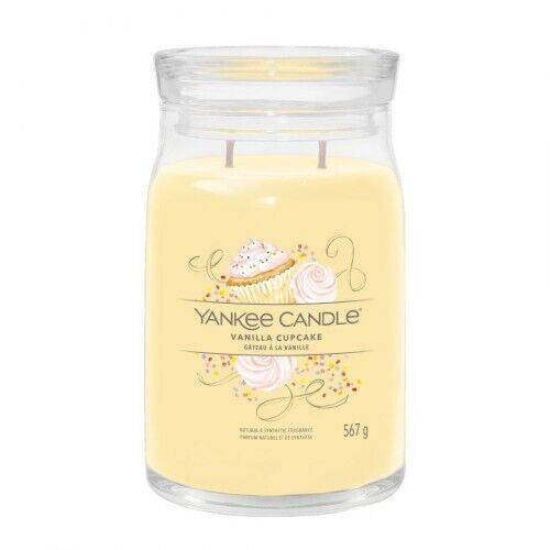YANKEE CANDLE IN VASO GRANDE VANILLA CUPCAKE - Foto 1 di 1
