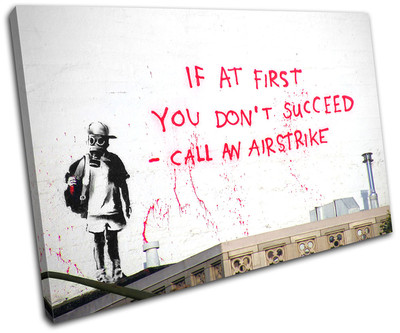 Impression Toile Graffiti Banksy – Art Street Pop Fishing, Décoration Murale Moderne