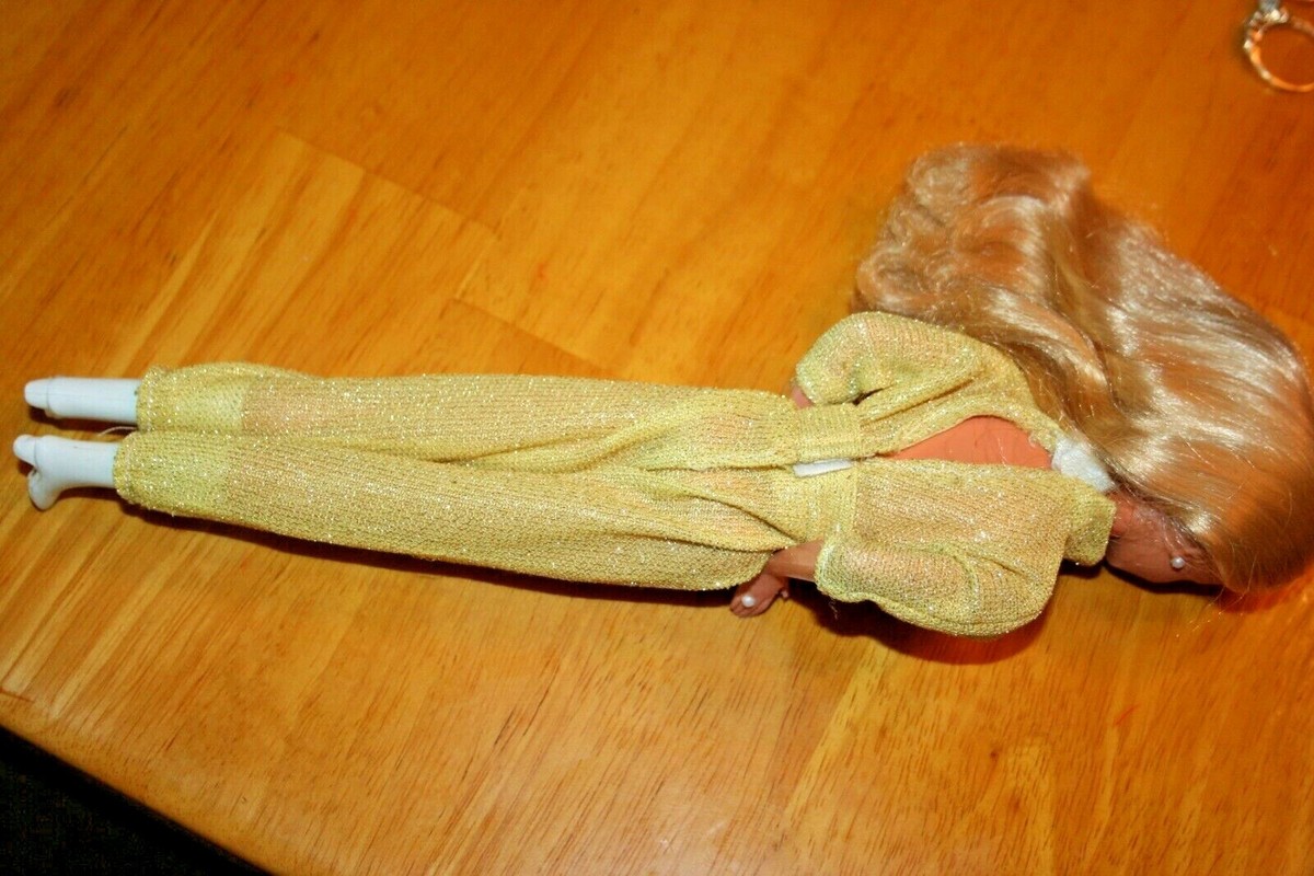 Poupée Barbie Vintage Avec Combishort Et Bottes Blanches - Occasion - Original Mattel