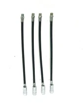 12" Flexible Grease Gun Whip Hose Heavy Duty High Pressure CAHFGH 4 pcs x 4pcs