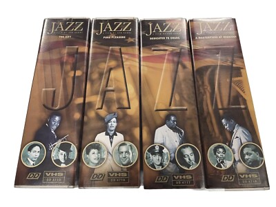   8x VHS Videokassette JAZZ (Box) BBC / Film by Ken Burns - Englisch