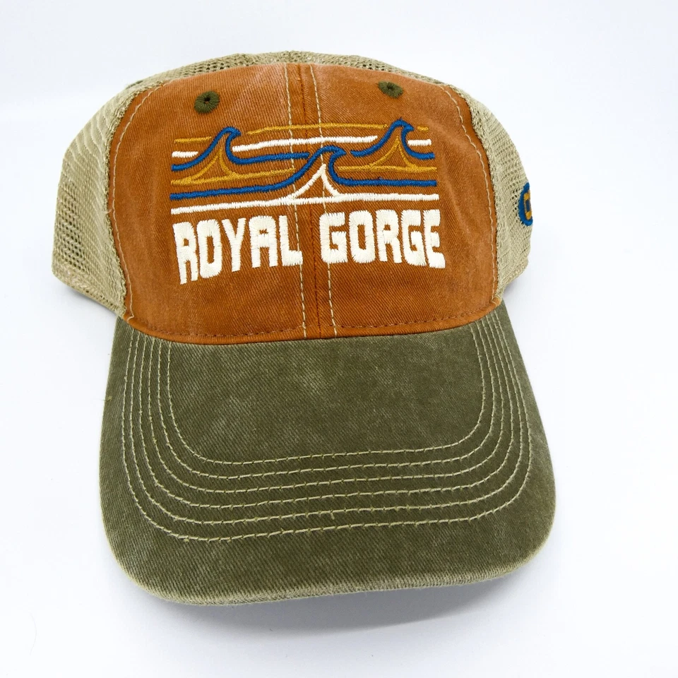 Gorra Royal Gorge Hombre Naranja Camionero Talla Única Ajustable Snapback Colorado Gorra Nueva Foto 2 de 4