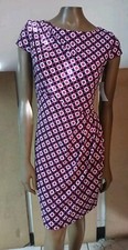 VINCE CAMUTO Women's Dress, Cap Sleeves, Polka Dots Multicolor Size XS