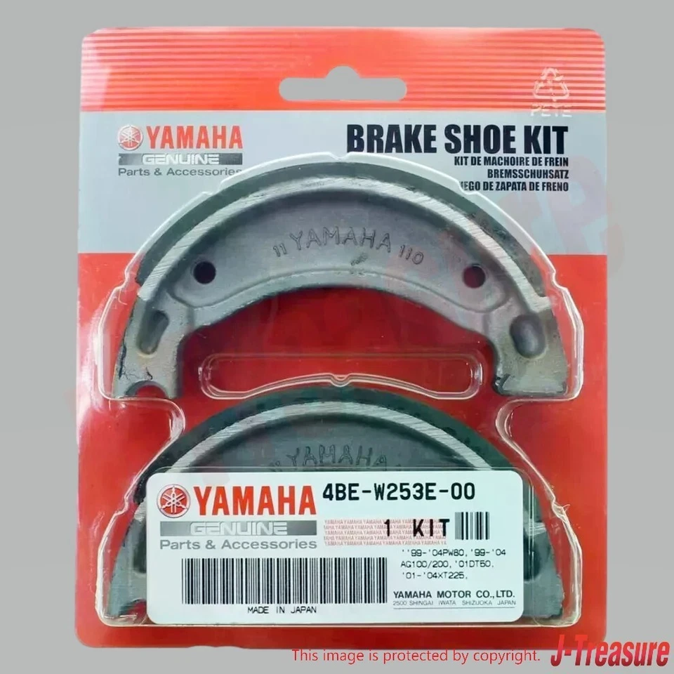 Yamaha TT-R110E 08-09 11-23 Kit Zapata Freno Rueda Trasera Original 4BE-W253E-00-00 Foto 2 de 4