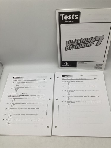Bob Jones Writing & Grammar 7 Work text, Tests & Teacher (3rd Edition) - Imagen 19 de 21