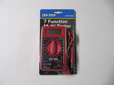 NEW CEN-TECH DIGITAL 7 FUNCTION MULTI-TESTER MULTIMETER