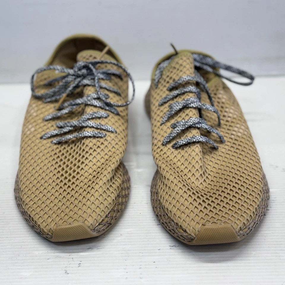 Adidas Deerupt Runner Sneakers Mens Size 13 Raw Sand Beige BD7885 Lightweight - Image 2 of 4