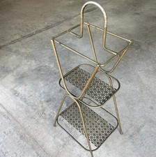 MID CENTURY Modern Gold Metal Magazine Teleph...