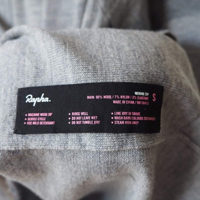 rapha セーター　wool 100% Rapha merino wool jersey full zip jacket cycling all season