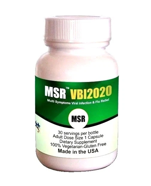 MSR VBI - Antigripe, resfriado, tos, dolor de garganta, asma, escalofríos y fiebre - (tapas 30 ct) Foto 3 de 4