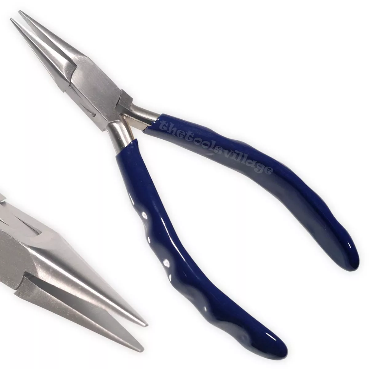 Chain Nose Pliers Molded Ridges Handles Jewelry Making Pliers