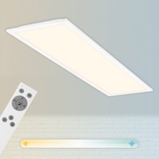 Briloner PIATTO 24W LED-Deckenleuchte mit Fernbedienung - Weiß LED Panel