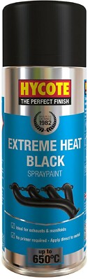 Hycote hitzebeständige Hochtemperatur-Sprühfarbe VHT schwarz selbstgrundierend 400 ml