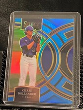 Chase Dollander 2024 Select - Premier Level (SP) Blue Prizm #67/199 - Rockies