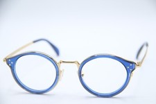 NEW CELINE CL 50001U 092 BLUE GOLD AUTHENTIC FRAMES EYEGLASSES 46-22