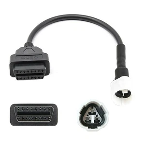 F96C 3pin pour OBD2 16Pin Erreur diagnostique Scanner Codecanner Motorcycle Cable