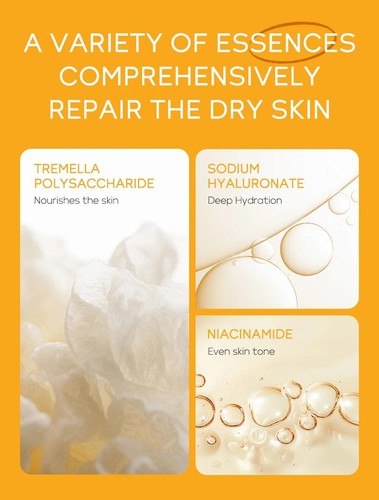 Vitamin C Skin Care Set Deep Cleansing Cleanser Face Cream Toner Eye Serum 5pcs - Picture 11 of 16