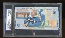 Jack Nicklaus Masters Golf Auto Royal Bank Scotland Note British Open PSA/DNA