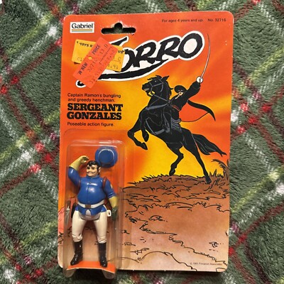 Vintage Gabriel Zorro Sergeant Gonzales Action Figure NEW