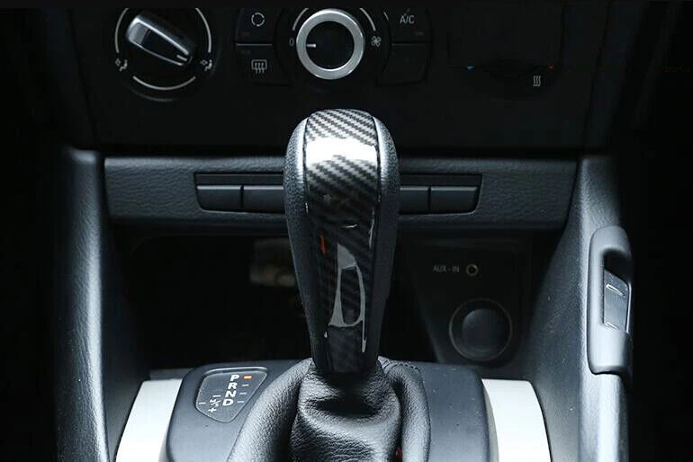 For BMW 1 Series E81 2007-2011 Carbon Fiber Middle Console Gear Shift Knob Trim - Image 3 of 4
